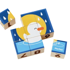 Würfelpuzzle Bilder und Zahlen - Animal Puzzle Cubes